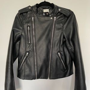 Black Faux Leather Jacket